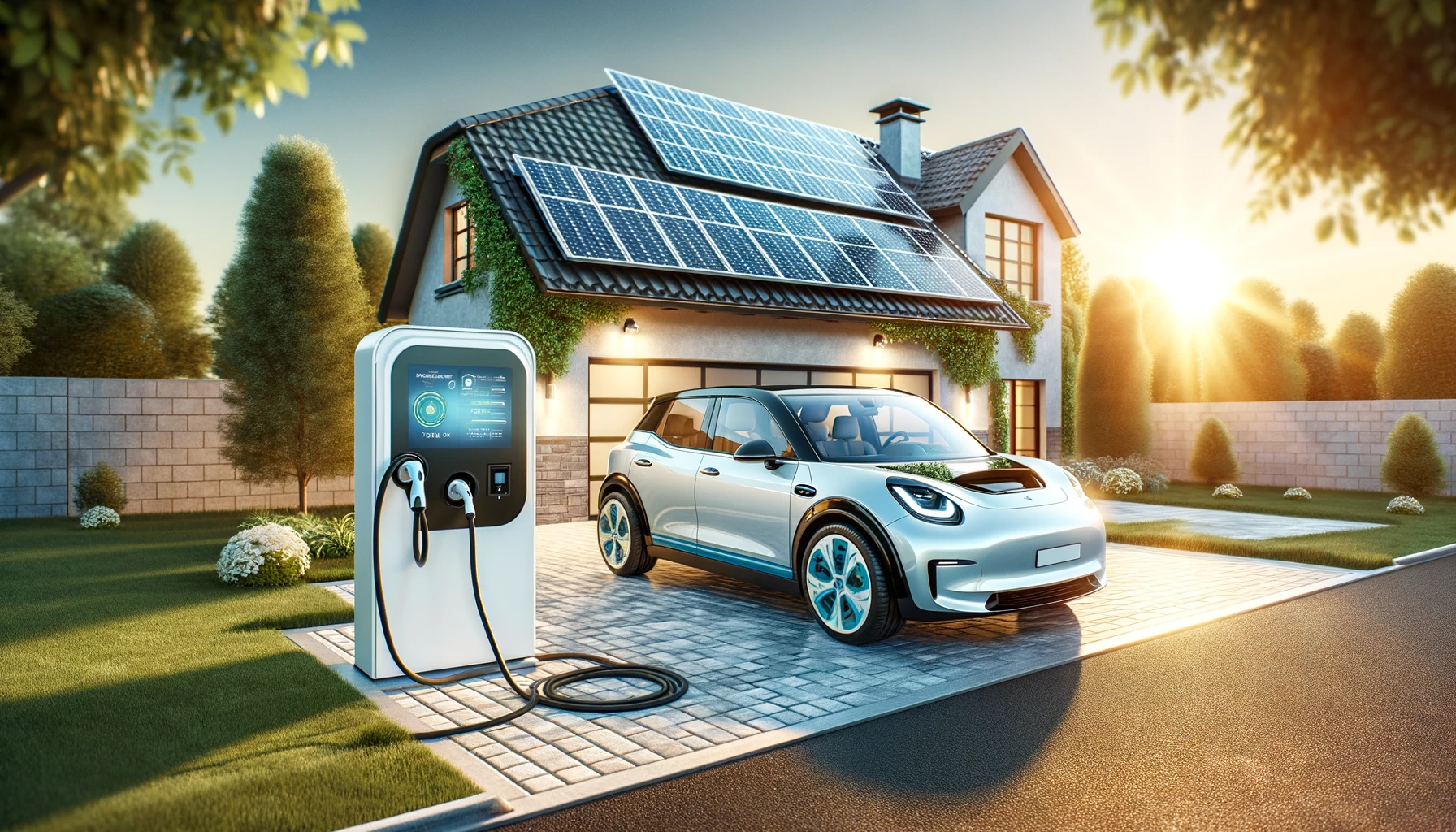 Solar panel and EV charger installation